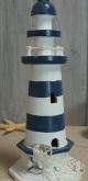 Holz Leuchtturm Blau/weiß Ca.  21cm Groß Für Die Maritime Dekoration Ii.  Wahl Maritime Dekoration Bild 1