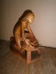 Bildhauer Hans Stock - Madonna Mit Jesuskind In Krippe Holzarbeiten Bild 3