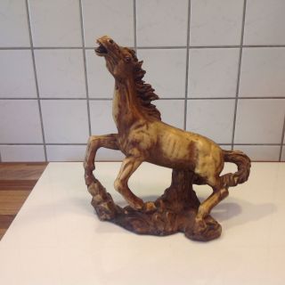 1940 Antike Pferd Skulptur Seltene Kautschuk Plastik Ca.  30 Cm Bild
