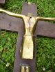 2 Jesuskreuz,  Jesus Am Holzkreuz,  Holz - Kreuz Hauskreuz Wandkreuz Kruzifix Skulpturen & Kruzifixe Bild 4