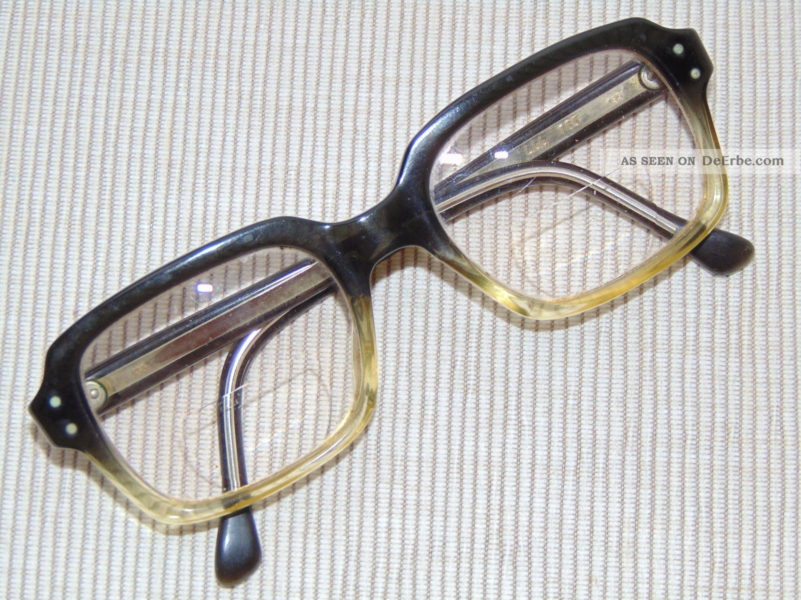 Alte Brille Hornbrille Metzler 50/60 Er Jahre Kult Vintage Schlagermove Csd 1/4 Accessoires Bild