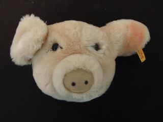 B86) Steiff Tier Schwein Sammler Knopf Im Ohr Bespielt Kind Bild
