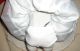 ♥♥ Alte Porzellan - Puppen M.  Spieluhr Weißen Spitzen Kleid & Gold - Rosen I.  Haar ♥♥ Porzellankopfpuppen Bild 3