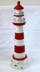 Leuchtturm Holz 55cm Zur Dekoration Maritim Geschmückt Lighthouse Maritime Dekoration Bild 1