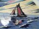 Wandteller Teller Keramik Veb Kkf Segelboot Schiff Glasiert 25,  3 Cm Dm / 800 Gr Maritime Dekoration Bild 5