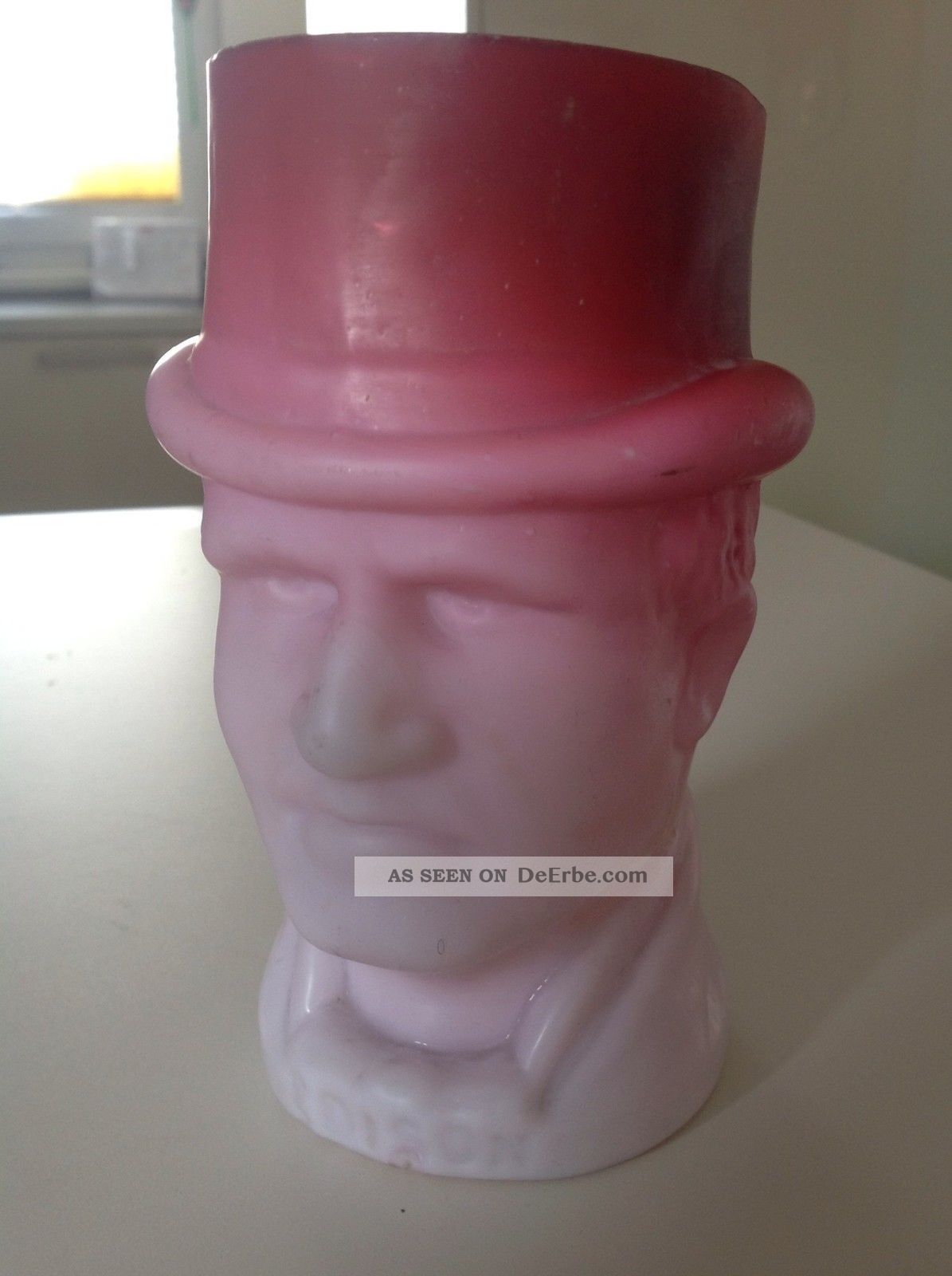 Pressglas Formglas Edison Vase Überfang Opalinglas Opalglas Dekorglas Bild