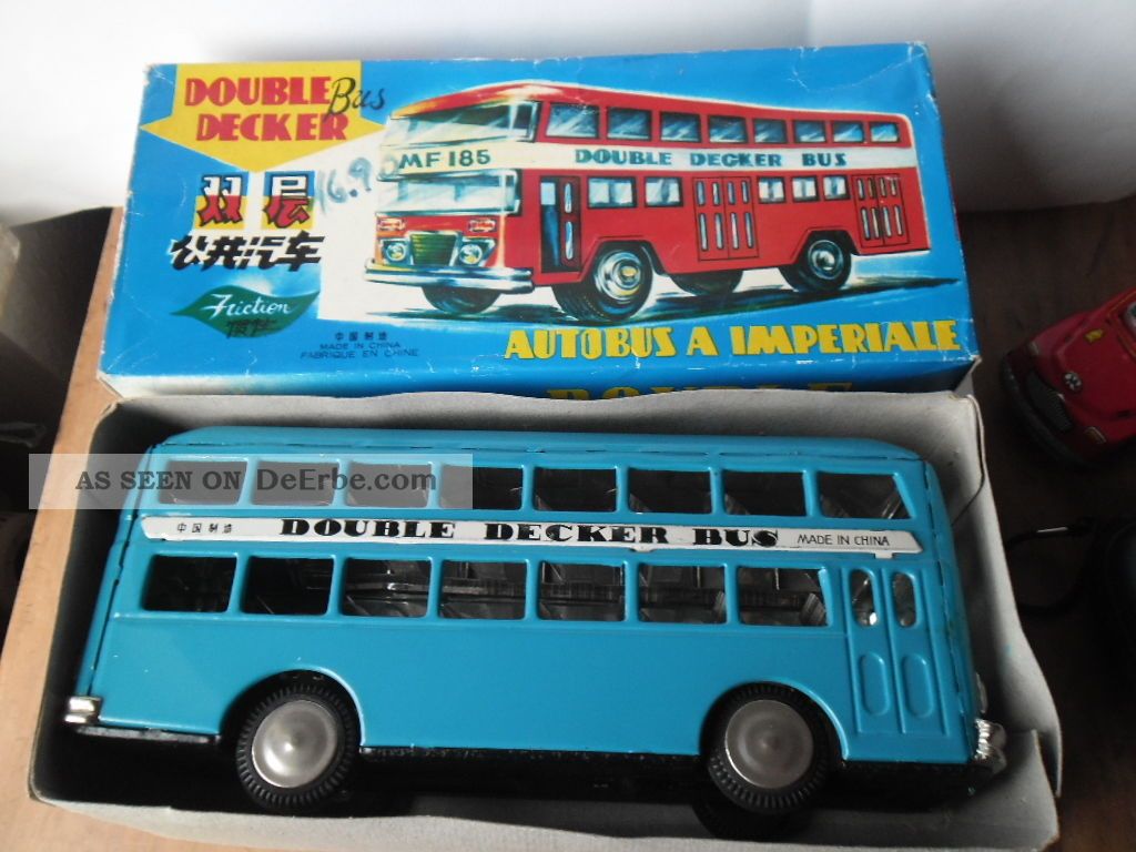 Mega Rar : Mf 185 In Ovp: (2) Grosser Blechspielzeug Bus (40cm) 1960er Jahre Original, gefertigt 1945-1970 Bild