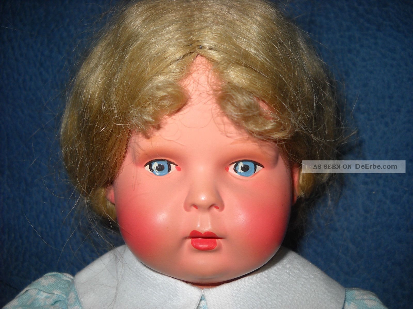 Minerva Puppe 30 Cm 1945 - 50 Jahre In Perfektem Puppen & Zubehör Bild