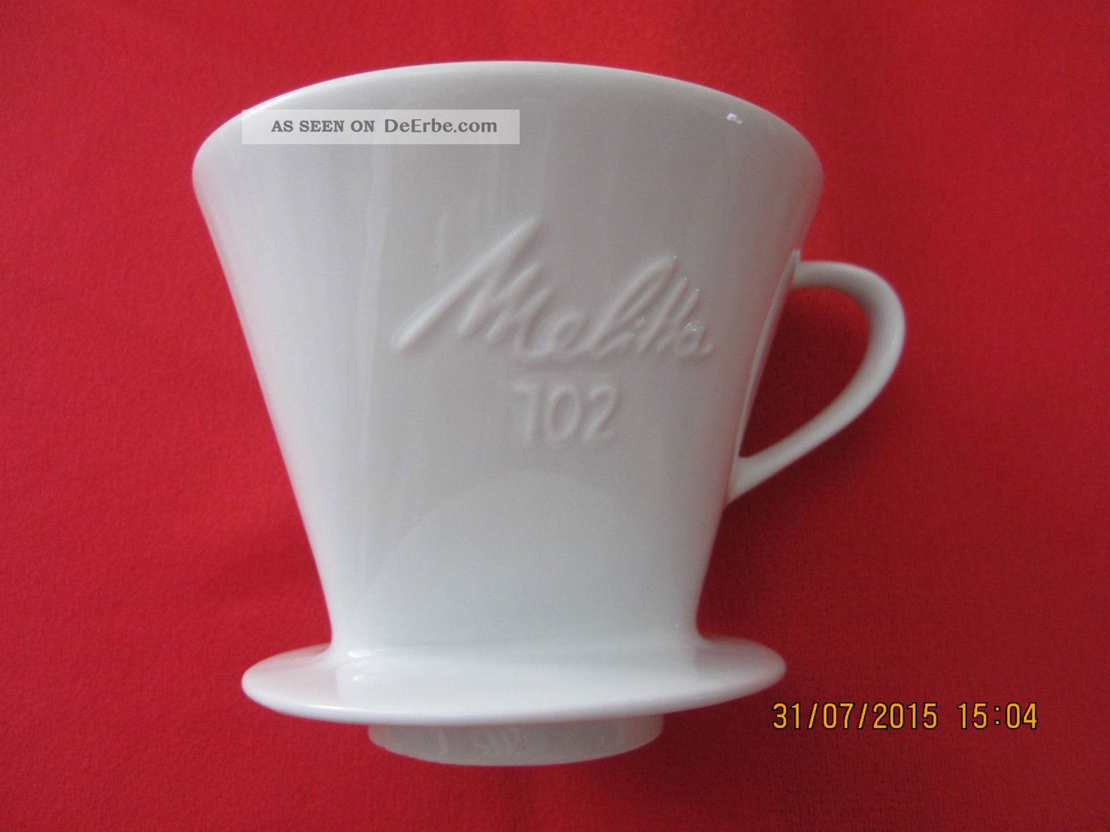 Alter Melitta Kaffeefilter 102 Porzellan 1 - Loch Nach Marke & Herkunft Bild