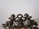 Historismus,  Jugenstil Figürliche Massiv Bronze Bilderrahmen Spiel 19 Jh Ca30 Cm Rahmen Bild 3