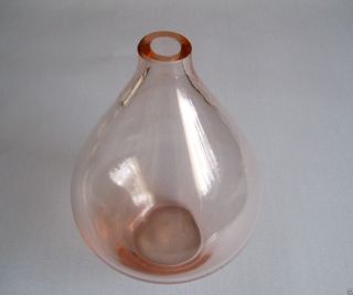 Alte Glaskaraffe Flacon,  Klare Glas - Flasche Rosalinglas Rosé Glas Rosa 15,  5 Cm Bild