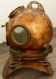 ,  Alter Draeger Taucherhelm Aus Messing, Maritime Dekoration Bild 6