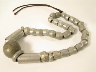 Alte Große Aluminiumperlen Äthiopien Old Aluminium Beads Perles Afrozip Bild