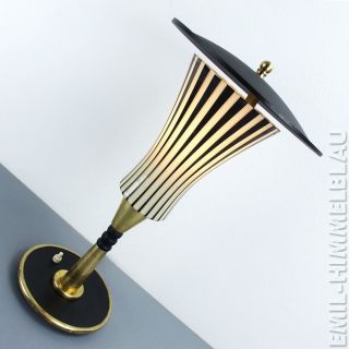 Tischlampe Laterne Lampe Leuchte 50s Gestreift Vintage Lamp Mid Century Bild