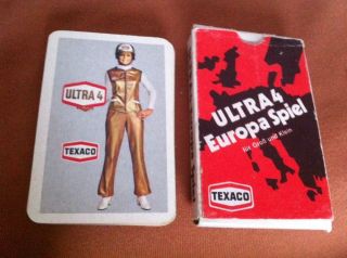 Texaco Europa Spiel Kartenspiel Quartett Spielkarten Um 1960 Bild