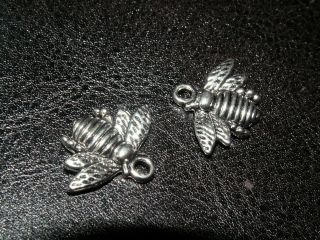 12 Silber Anhänger Amulett Süße Biene Bienchen Hummel Biene Maja Wespe Bild