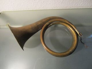 Altes Messing Horn Unvollständig 30 X 19 Cm Posthorn Sammler Bild