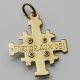 Sehr Schönes 333er Gold Jerusalem Kreuz Mit Saphir & 4 Diamanten - S4730 Schmuck & Accessoires Bild 1