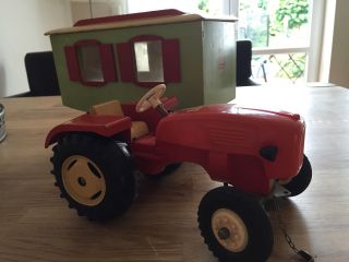 Steiff Traktor / Trecker Mit Anhänger / Zirkuswagen,  60er Jahre Bild