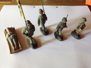 Elastolin Wehrmacht Figuren Fahnenträger,  Selten Bild