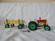 Blech Traktor Mit Hänger Kdn 3 - Gangschaltung Schlüssel Tin Toy Tractor Tracteur Original, gefertigt 1945-1970 Bild 3