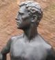 Küchler Rudolf 1867 - 1954 Bronze Figur / Skulptur Degenfechter / Mann Degen 1900 Bronze Bild 1