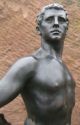 Küchler Rudolf 1867 - 1954 Bronze Figur / Skulptur Degenfechter / Mann Degen 1900 Bronze Bild 2