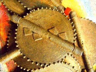 Letzter Gr.  Afrikanischer Bronze - Anhänger - Baule M.  Patina - Ca.  52mm - Handmade - Bild