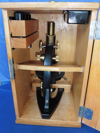 Altes Messing Mikroskop Carl Zeiss Jena 1926,  Microscope Brass Antique Bild