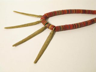 Schöne Ethnokette Alte Bakelit Togo Krobo Ghana Brass Beads A Afrozip Bild