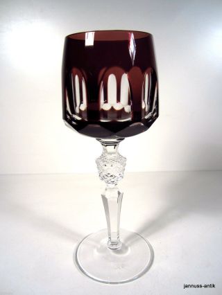 1 Edles Weinglas Römer Nachtmann Antika Überfangglas Kristall Handgeschliffen_ Bild