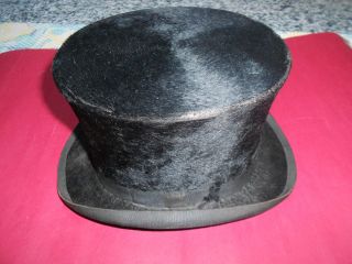 Antik Zylinder Uralt Hut Kopfbedeckung Maulwurfsseide Bild