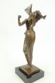 Bronze Skulptur Kunst Surrealistischer Engel Hommage Dali Leichte Gebrauchspuren Bronze Bild 3