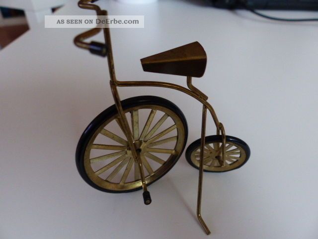 Nostalgie Hochrad Puppenhochrad Puppenstube Original, gefertigt vor 1970 Bild