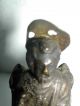 Antike Bronze Figur Mit Patina Hl.  Simon Petrus Auf Petrusstuhl Bronze Bild 7