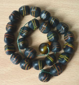 Feather Beads Venezia Antik Trade Beads Handelsperlen Afrika - Rarität Bild