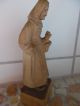 2 Holzfiguren Echtholz Schnitzerei Holzfigur Handarbeit Holzarbeiten Bild 2