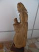 2 Holzfiguren Echtholz Schnitzerei Holzfigur Handarbeit Holzarbeiten Bild 4