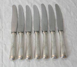 7 X Speisemesser,  Wmf Model 37,  Jugendstil Bild