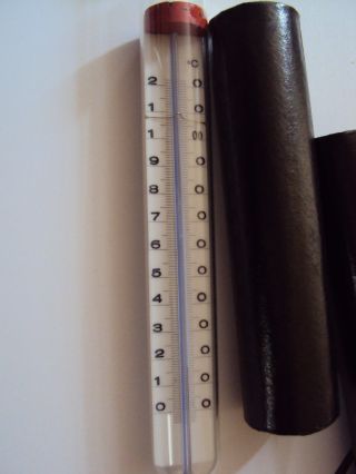 Altes Labor Oder Industrie Thermometer 120 Grad Quecksilber Bild