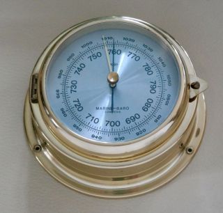Altes Schiffsbarometer Barometer Von Sundo Marine - Baro Bild