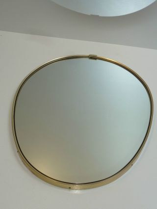 50s 60s Wandspiegel Spiegel 48 Cm Oval A.  D.  Zeit D.  Nierentisch Wall Mirror Bild