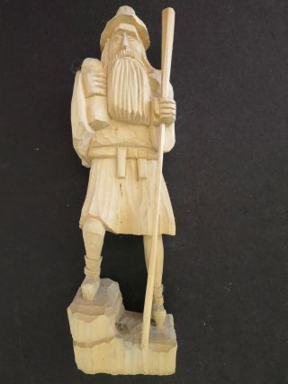 N14) Rübezahl Holzfigur Natur Bild