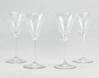 Sekt Gläser Schalen Champagner Glas Prosecco 4 Stück Kristall Glas Antik Vintage Bild