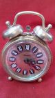 Alte Luxus Mini Wecker Uhr,  Mechanisch M.  Glockenschlag Antike Originale vor 1950 Bild 4