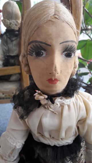 Alte Französische Boudoir Doll Ca.  Um 1900 / 80 Cm Bild