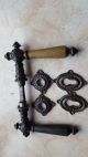 Türklinken,  Haustür Jugendstil Eisen Horn Pz Gründerzeit Alt Original, vor 1960 gefertigt Bild 1