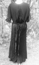 Damenkleid Ca.  1910/20 Alt Schwarz Dekoration Film Requsite Kleidung Bild 2