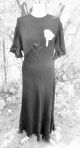 Damenkleid Ca.  1910/20 Alt Schwarz Dekoration Film Requsite Kleidung Bild 5