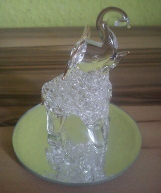 Elefant Glasfigur Skulptur Kristall Kristallglas Bild